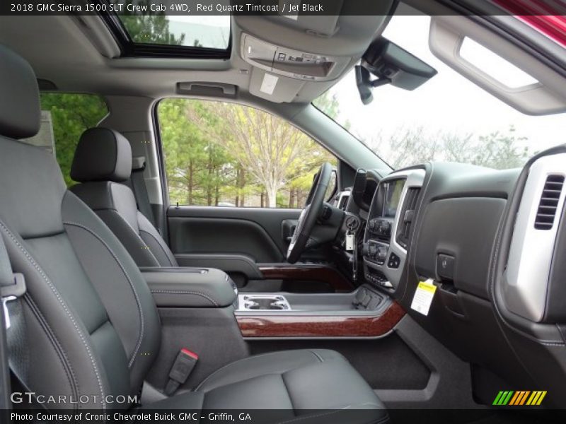 Red Quartz Tintcoat / Jet Black 2018 GMC Sierra 1500 SLT Crew Cab 4WD