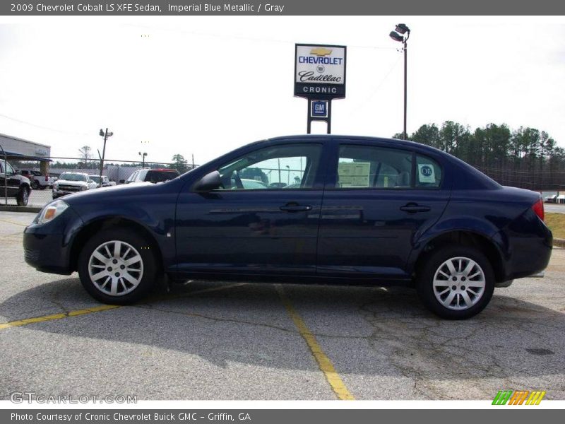 Imperial Blue Metallic / Gray 2009 Chevrolet Cobalt LS XFE Sedan