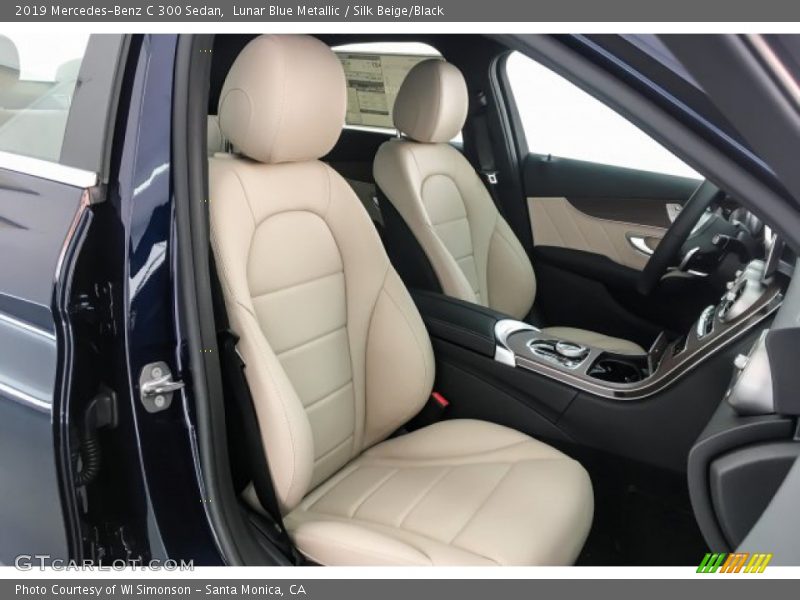 Lunar Blue Metallic / Silk Beige/Black 2019 Mercedes-Benz C 300 Sedan