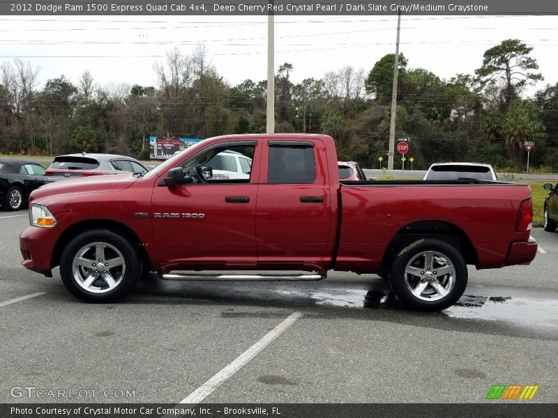 Deep Cherry Red Crystal Pearl / Dark Slate Gray/Medium Graystone 2012 Dodge Ram 1500 Express Quad Cab 4x4