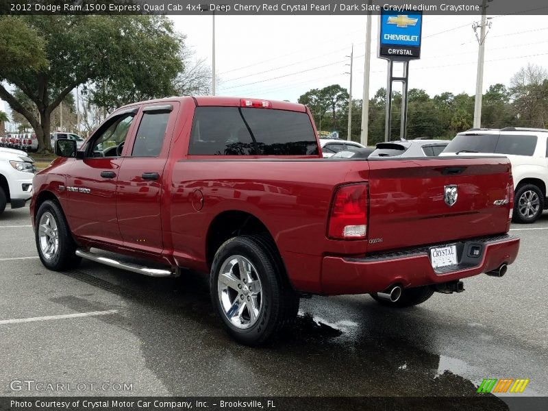 Deep Cherry Red Crystal Pearl / Dark Slate Gray/Medium Graystone 2012 Dodge Ram 1500 Express Quad Cab 4x4