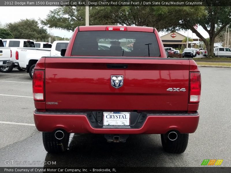 Deep Cherry Red Crystal Pearl / Dark Slate Gray/Medium Graystone 2012 Dodge Ram 1500 Express Quad Cab 4x4