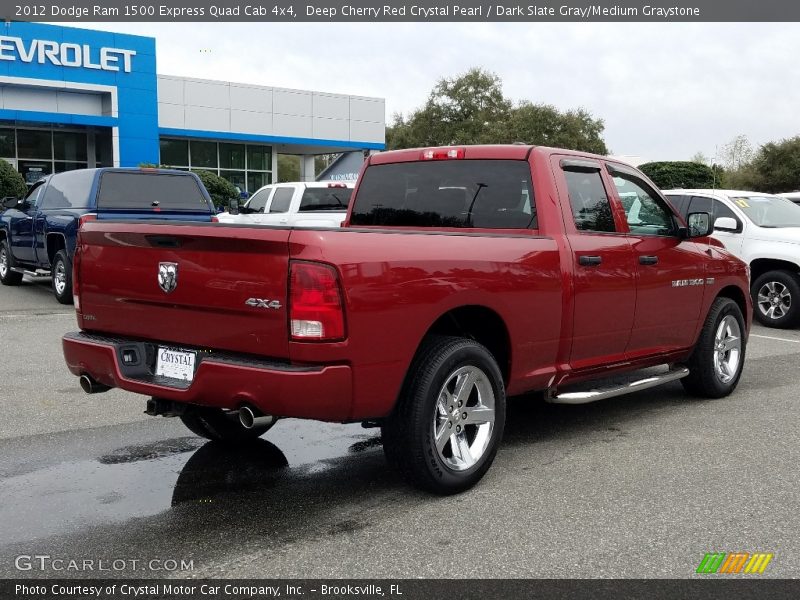 Deep Cherry Red Crystal Pearl / Dark Slate Gray/Medium Graystone 2012 Dodge Ram 1500 Express Quad Cab 4x4