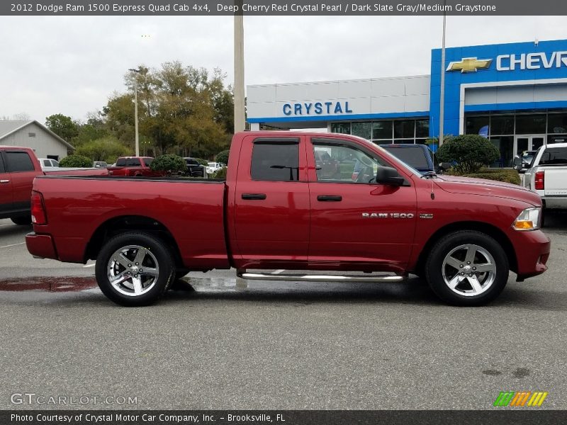 Deep Cherry Red Crystal Pearl / Dark Slate Gray/Medium Graystone 2012 Dodge Ram 1500 Express Quad Cab 4x4