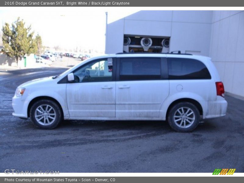Bright White / Black/Light Graystone 2016 Dodge Grand Caravan SXT