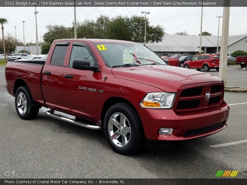 Deep Cherry Red Crystal Pearl / Dark Slate Gray/Medium Graystone 2012 Dodge Ram 1500 Express Quad Cab 4x4