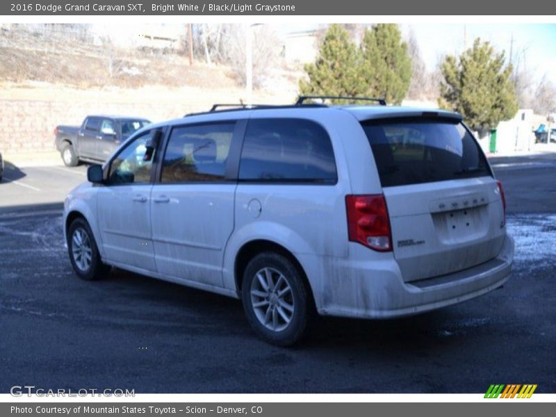 Bright White / Black/Light Graystone 2016 Dodge Grand Caravan SXT