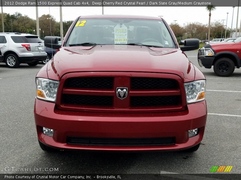 Deep Cherry Red Crystal Pearl / Dark Slate Gray/Medium Graystone 2012 Dodge Ram 1500 Express Quad Cab 4x4
