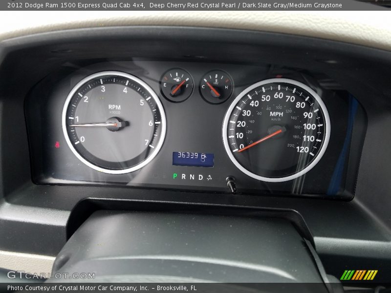 Deep Cherry Red Crystal Pearl / Dark Slate Gray/Medium Graystone 2012 Dodge Ram 1500 Express Quad Cab 4x4