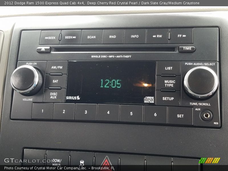 Deep Cherry Red Crystal Pearl / Dark Slate Gray/Medium Graystone 2012 Dodge Ram 1500 Express Quad Cab 4x4