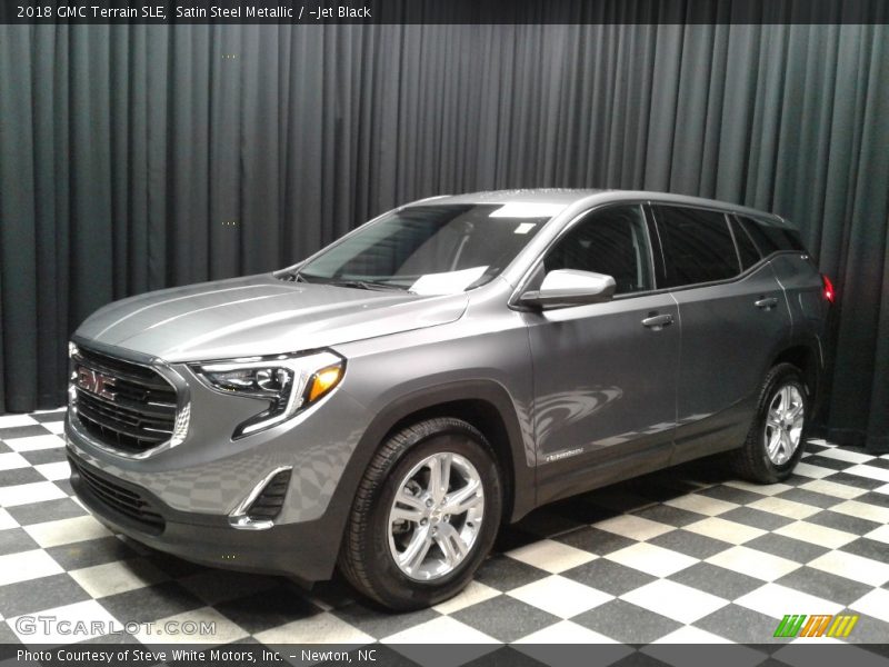 Satin Steel Metallic / ­Jet Black 2018 GMC Terrain SLE
