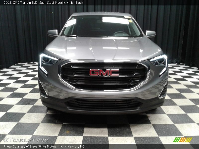 Satin Steel Metallic / ­Jet Black 2018 GMC Terrain SLE