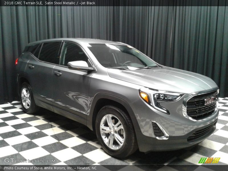 Satin Steel Metallic / ­Jet Black 2018 GMC Terrain SLE