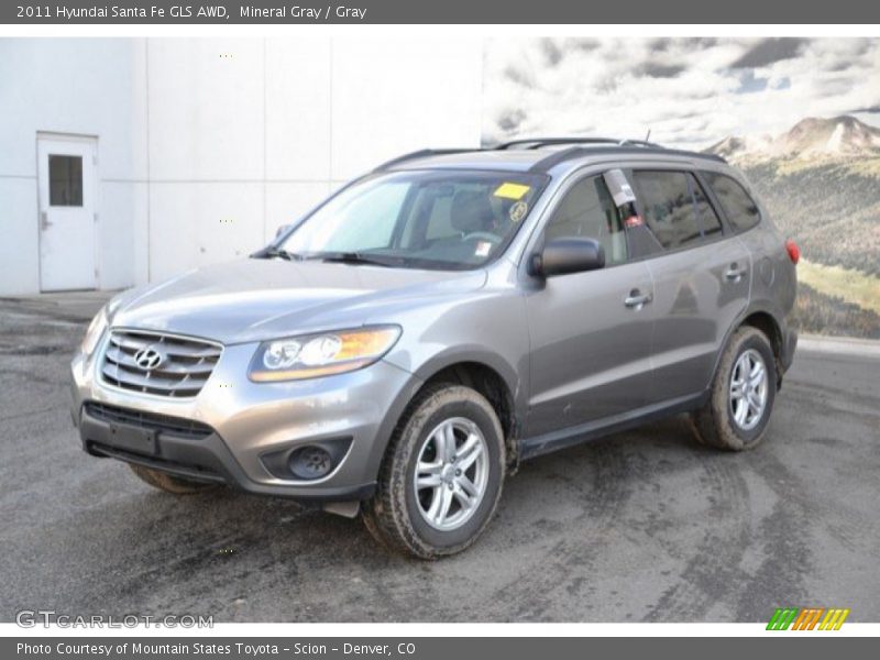 Mineral Gray / Gray 2011 Hyundai Santa Fe GLS AWD