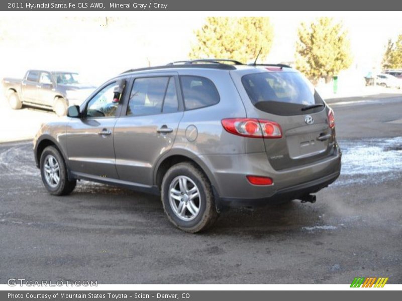Mineral Gray / Gray 2011 Hyundai Santa Fe GLS AWD