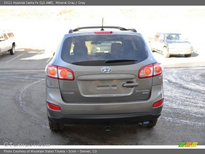 Mineral Gray / Gray 2011 Hyundai Santa Fe GLS AWD