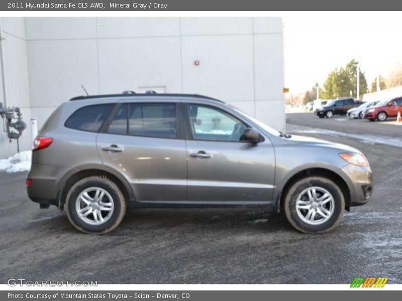 Mineral Gray / Gray 2011 Hyundai Santa Fe GLS AWD