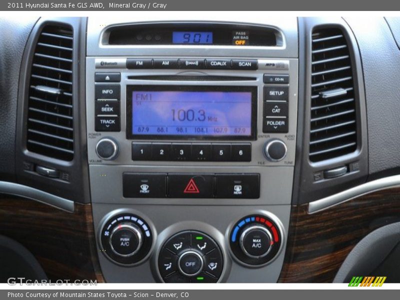 Mineral Gray / Gray 2011 Hyundai Santa Fe GLS AWD