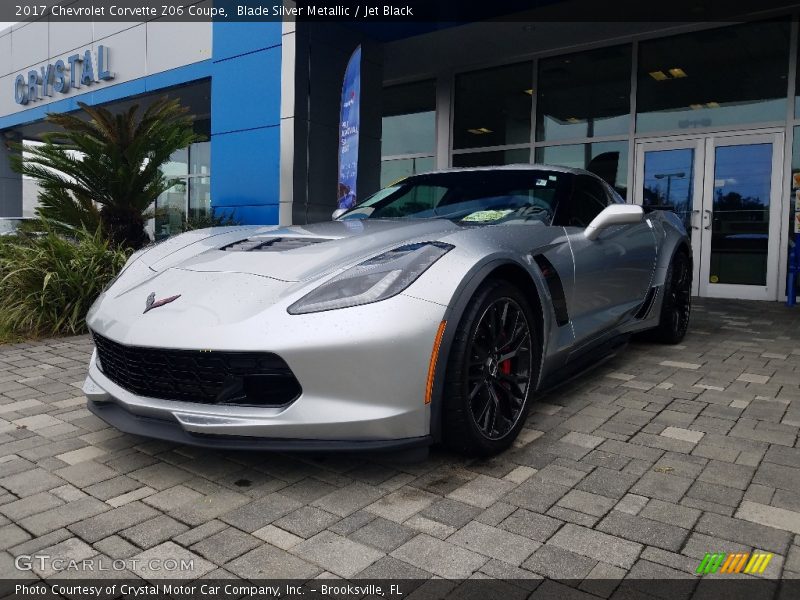 Blade Silver Metallic / Jet Black 2017 Chevrolet Corvette Z06 Coupe
