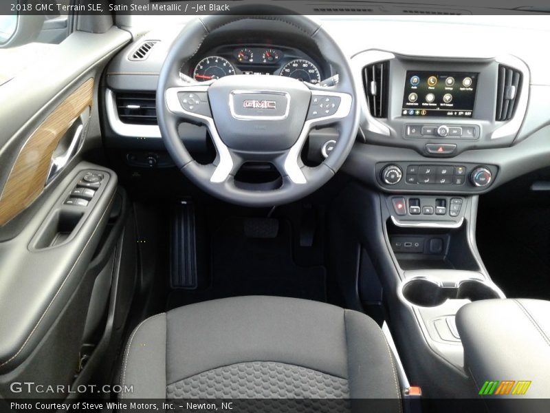 Satin Steel Metallic / ­Jet Black 2018 GMC Terrain SLE