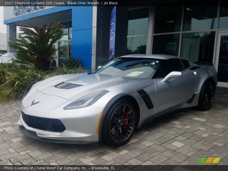 Blade Silver Metallic / Jet Black 2017 Chevrolet Corvette Z06 Coupe