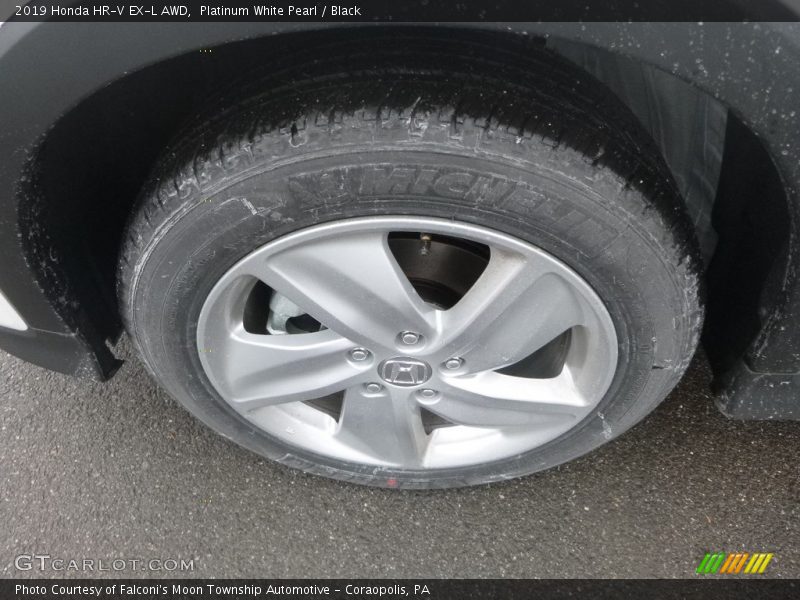Platinum White Pearl / Black 2019 Honda HR-V EX-L AWD