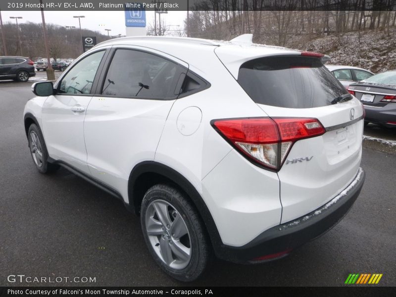 Platinum White Pearl / Black 2019 Honda HR-V EX-L AWD