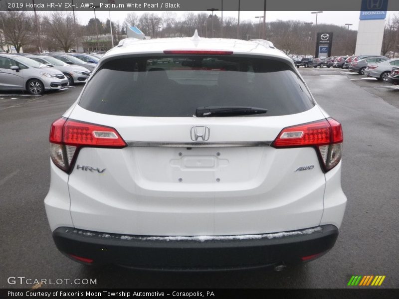 Platinum White Pearl / Black 2019 Honda HR-V EX-L AWD