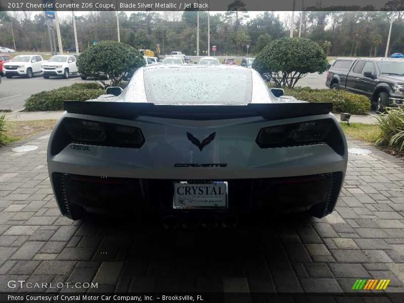 Blade Silver Metallic / Jet Black 2017 Chevrolet Corvette Z06 Coupe