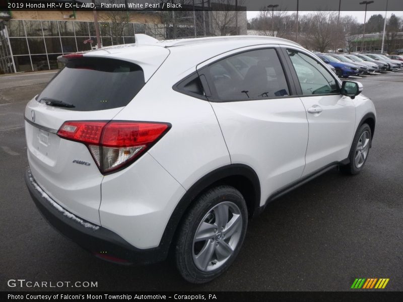 Platinum White Pearl / Black 2019 Honda HR-V EX-L AWD
