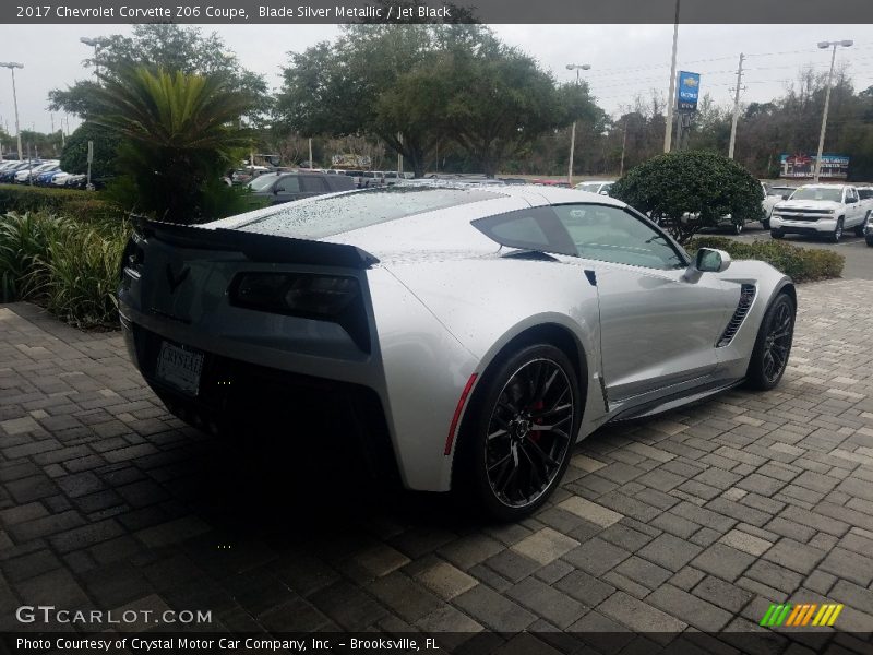 Blade Silver Metallic / Jet Black 2017 Chevrolet Corvette Z06 Coupe