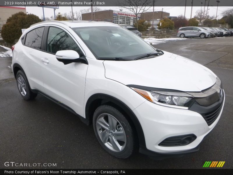 Platinum White Pearl / Black 2019 Honda HR-V EX-L AWD