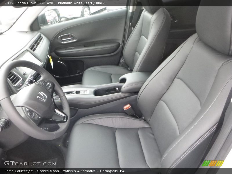 Platinum White Pearl / Black 2019 Honda HR-V EX-L AWD