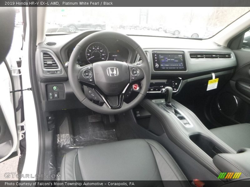 Platinum White Pearl / Black 2019 Honda HR-V EX-L AWD