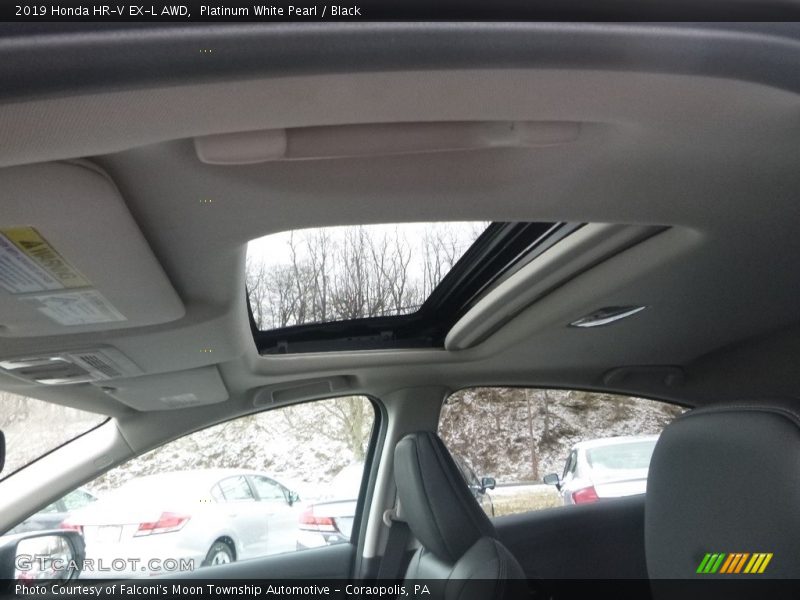 Platinum White Pearl / Black 2019 Honda HR-V EX-L AWD