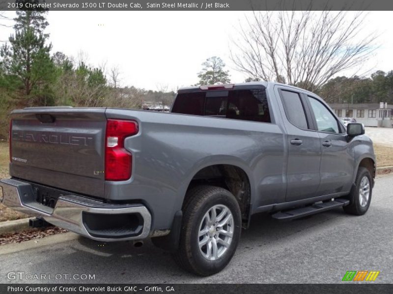 Satin Steel Metallic / Jet Black 2019 Chevrolet Silverado 1500 LT Double Cab