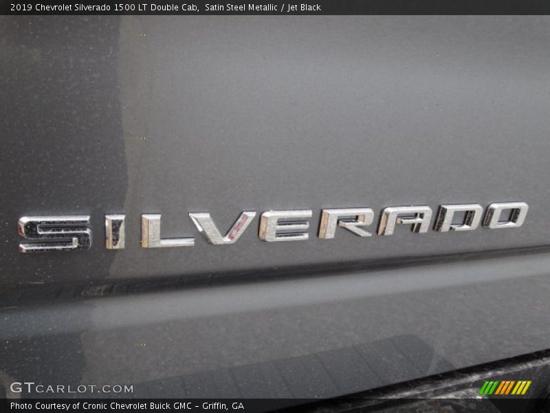 Satin Steel Metallic / Jet Black 2019 Chevrolet Silverado 1500 LT Double Cab