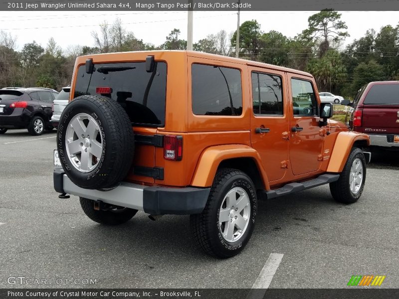 Mango Tango Pearl / Black/Dark Saddle 2011 Jeep Wrangler Unlimited Sahara 4x4