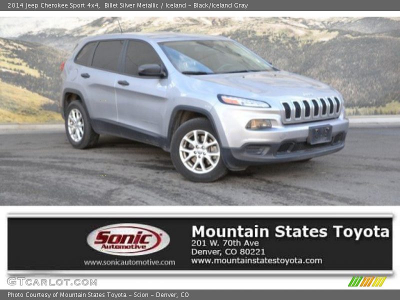 Billet Silver Metallic / Iceland - Black/Iceland Gray 2014 Jeep Cherokee Sport 4x4