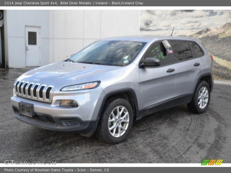 Billet Silver Metallic / Iceland - Black/Iceland Gray 2014 Jeep Cherokee Sport 4x4