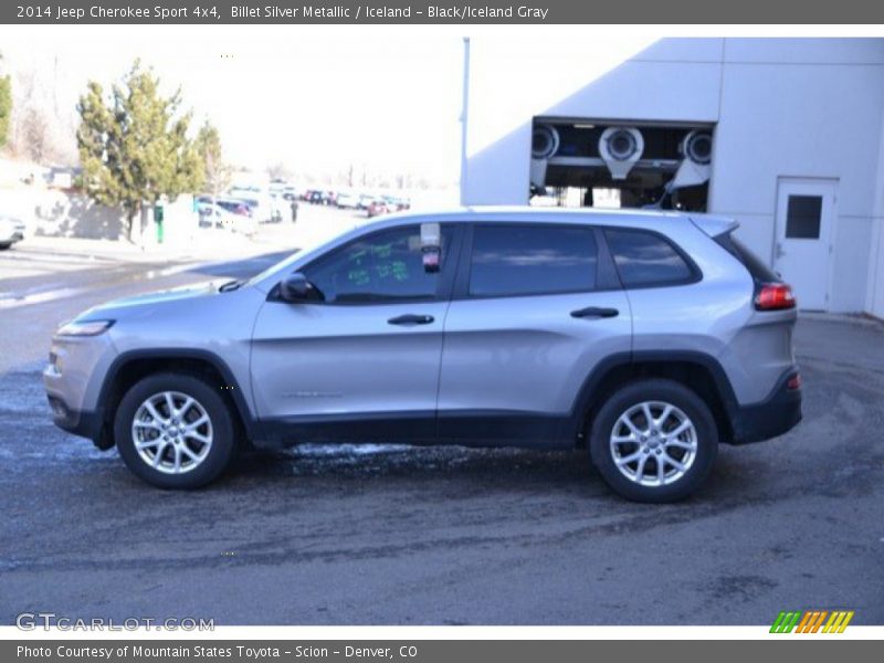 Billet Silver Metallic / Iceland - Black/Iceland Gray 2014 Jeep Cherokee Sport 4x4