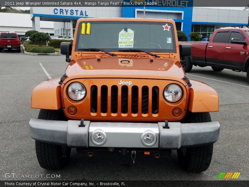 Mango Tango Pearl / Black/Dark Saddle 2011 Jeep Wrangler Unlimited Sahara 4x4