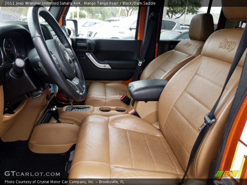 Mango Tango Pearl / Black/Dark Saddle 2011 Jeep Wrangler Unlimited Sahara 4x4