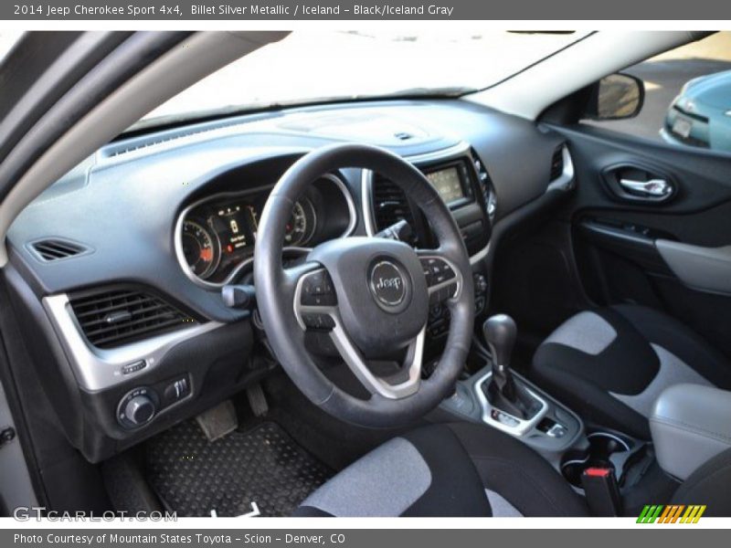 Billet Silver Metallic / Iceland - Black/Iceland Gray 2014 Jeep Cherokee Sport 4x4