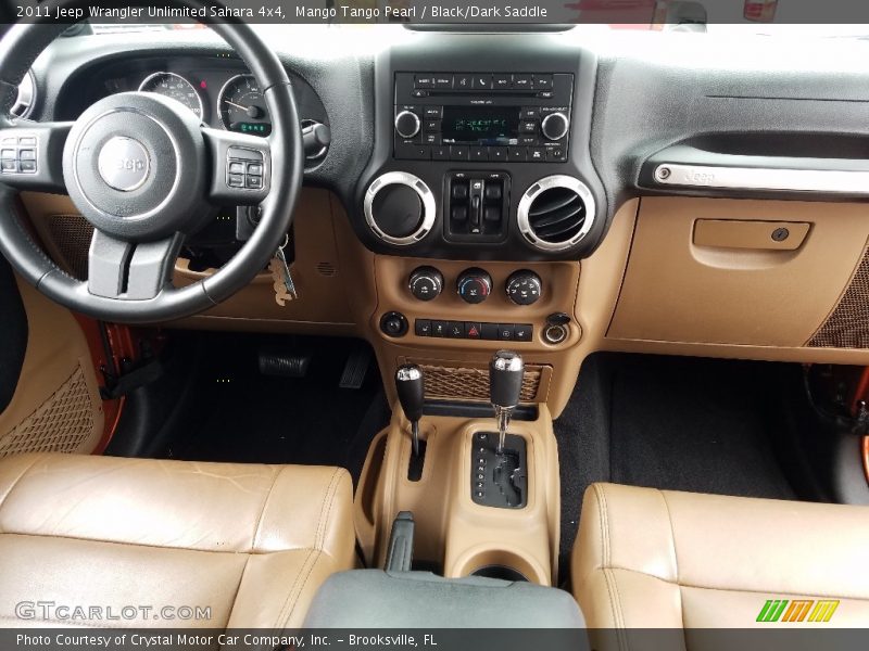 Mango Tango Pearl / Black/Dark Saddle 2011 Jeep Wrangler Unlimited Sahara 4x4