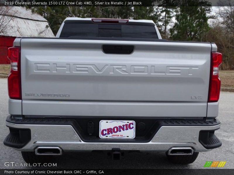 Silver Ice Metallic / Jet Black 2019 Chevrolet Silverado 1500 LTZ Crew Cab 4WD