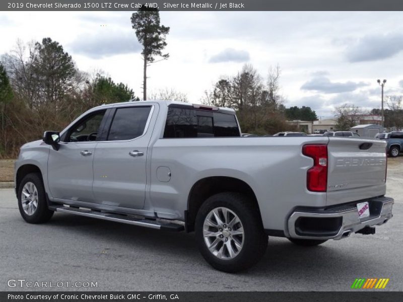 Silver Ice Metallic / Jet Black 2019 Chevrolet Silverado 1500 LTZ Crew Cab 4WD