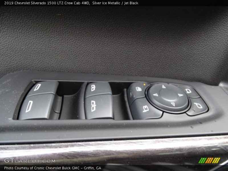 Silver Ice Metallic / Jet Black 2019 Chevrolet Silverado 1500 LTZ Crew Cab 4WD