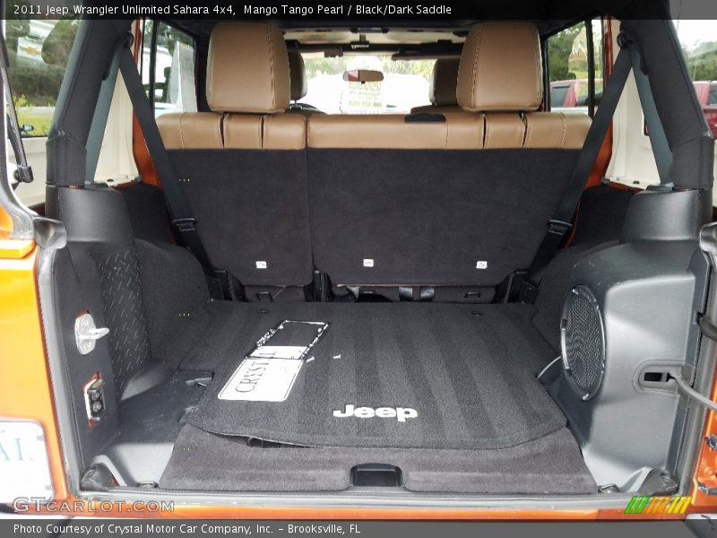 Mango Tango Pearl / Black/Dark Saddle 2011 Jeep Wrangler Unlimited Sahara 4x4
