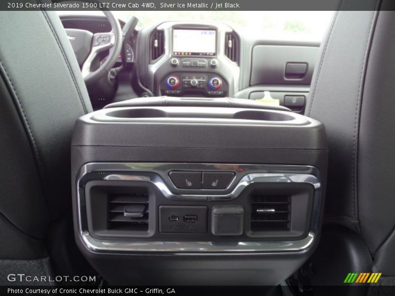 Silver Ice Metallic / Jet Black 2019 Chevrolet Silverado 1500 LTZ Crew Cab 4WD